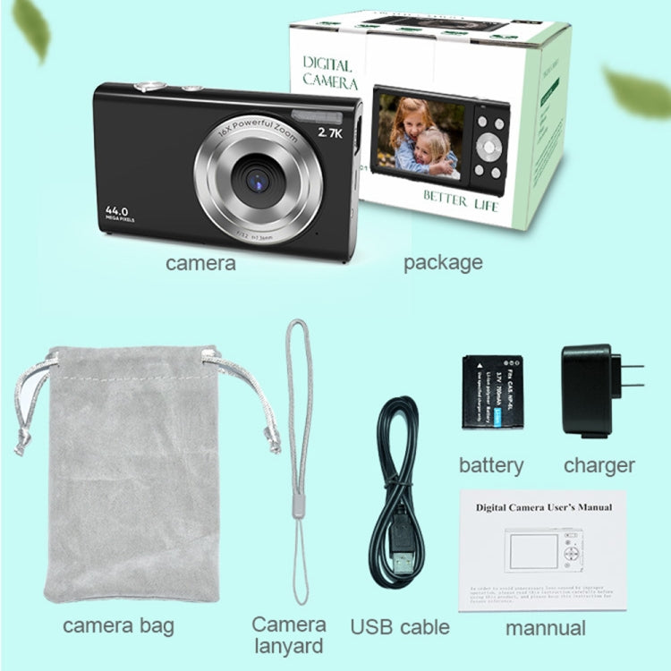 DC402 2.4 inch 44MP 16X Zoom 1080P Full HD Digital Camera Children Card Camera, US Plug, US Plug DC402 2.4 inch 44MP 16X Zoom 1080P Full HD Digital Camera Children Card Camera, US Plug, US Plug